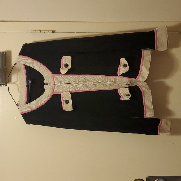 Pink Tartan Cardigan Women's XL - Picture 1 of 4